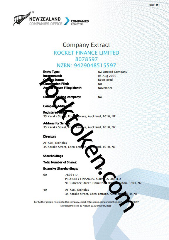 Company Registration Information